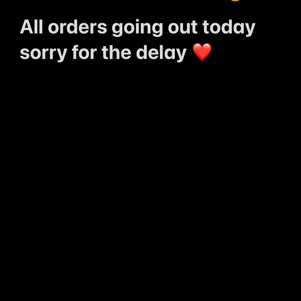All purchases will be dropped off today